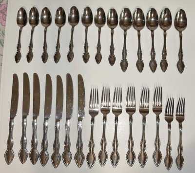 28 pieces ONEIDA STAINLESS ~OHS429~ FLATWARE SET Rare  