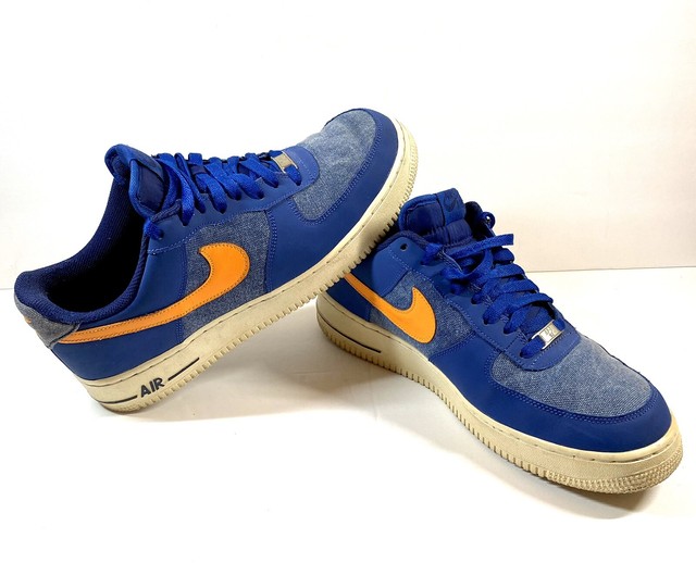 Size 10.5 - Nike Air Force 1 Low Storm Blue Denim for sale online | eBay