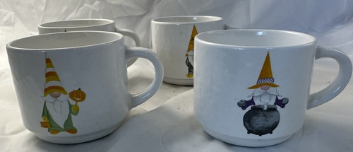 Halloween Mugs Gnome Stackable with Holder Prima Designs Coffee Tea Cups 4 - Picture 8 of 12