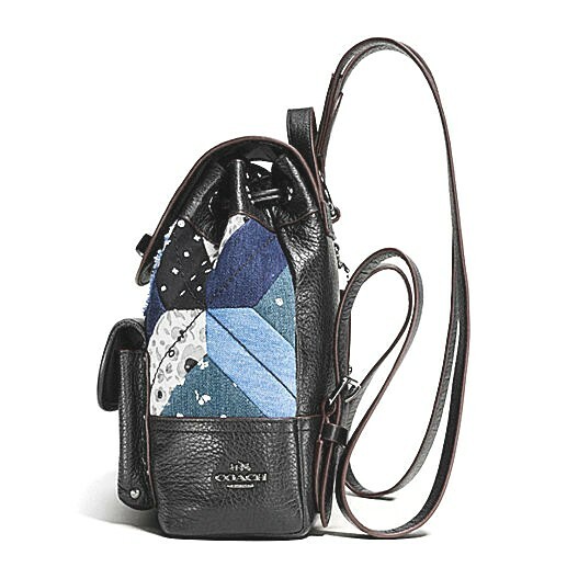 Coach Patchwork Turnlock Rucksack Backpack 37743 Canyon