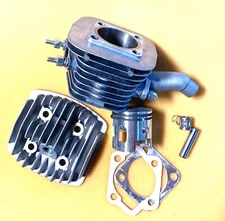 80cc G5 cylinder Steel Sleeve Reed HH piston 2-stroke Gas Motor Bike engine 47mm