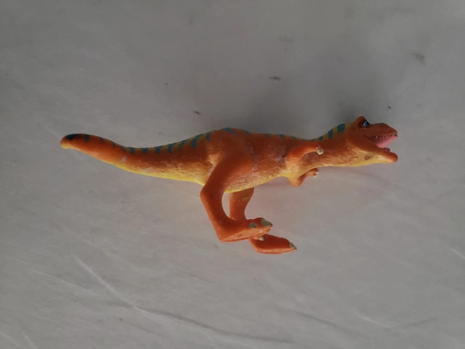 Curva de aprendizaje tren de dinosaurios Boris T Rex figura Henson 2010 juguete Tyrannosaurus Foto 3 de 4