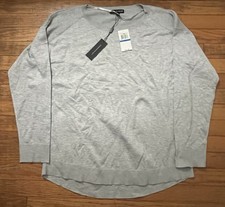 Cable and Gauge Heathered Grey Sweater VERY SOFT Size XL