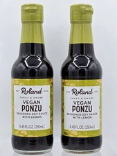 2 Pack Roland Vegan Ponzu Seasoned Soy Sauce With Lemon 8.45oz  250mL Exp 5/2026