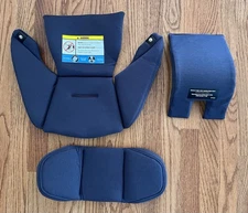 Nuna Exec Organic Cotton Infant Insert Set Wedge Car Seat Blue NEW