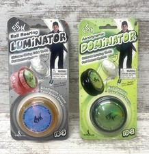 Set of 2 Vintage 2009 Peter Fish Yo-Yo Ball Bearing Luminator Dominator