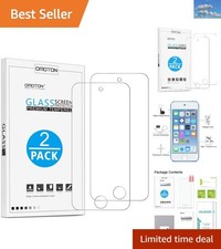 9H Hardness Waterproof Tempered Glass Screen Protectors for iPod Touch 2-Pack