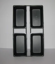 Mini Loafs Roshco Non-Stick Heavy Duty Steel Bakeware Tray - 4 Attached