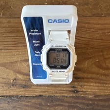 Casio Illuminator F-108WHC Digital Watch White Resin Alarm Chronograph New