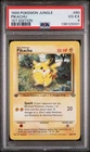 1999 Pokémon TCG Pikachu Jungle wizard stamp 60/64 - 1st Edition PSA 4