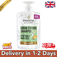 Pantene Grow Strong Shampoo 1L XXL Pump Biotin Protein Damaged Hair 9.14 per litre