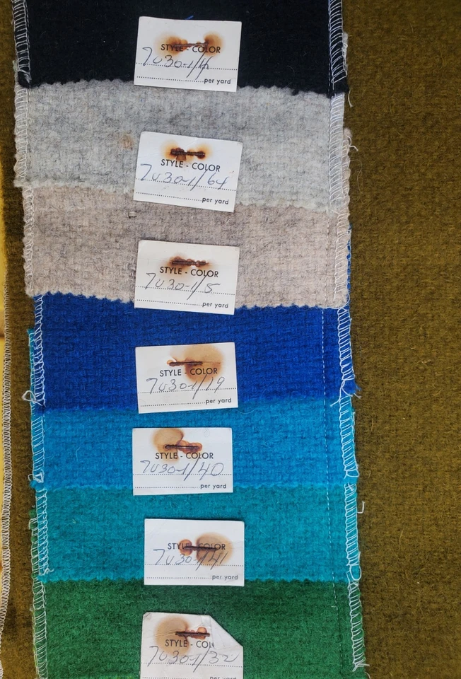 Vintage Anton Maix Inc. Bernadine 100% Wool Fabric 54" (7U30-1) Germany - Image 3 of 4