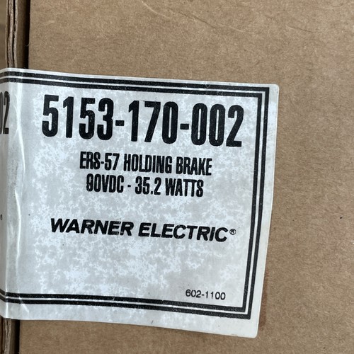 Warner Freno di bloccaggio elettrico modello ERS-57, 90 DCV, Watt 35,2 P/N 5153-170-002 - Foto 12 di 12