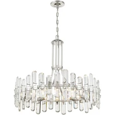 Crystorama BOL-8889-PN Bolton Chandelier Polished Nickel