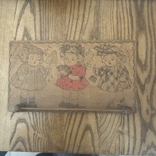 Vintage Wooden Girl's Hair Ribbon Rack / Holder