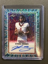 2025 Leaf Vivid Kyron Drones Auto Autograph Laser Teal 5/10