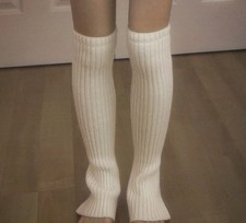 unused gray leg warmers