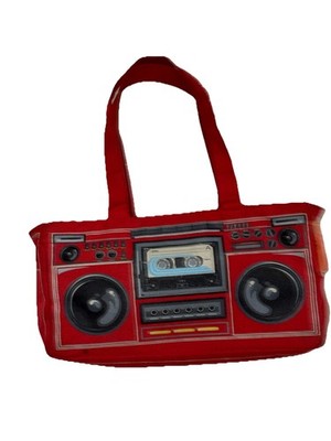 Y2K Loop NUC  Parcel III Cassette Red Handbag/tote Bag