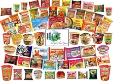 Ramen Noodles from Around the World Pack of 15 Instant Noodles with Chopsticks