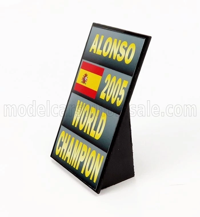 Fernando Alonso 2005 Champion Fossa Tavola Renault R25 1/18 Pressofuso F1 Auto - Immagine 2 di 3