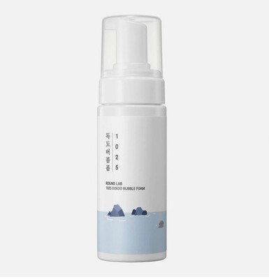 ROUND LAB 1025 Dokdo Bubble Foam Cleanser, Gentle Foaming Face Wash