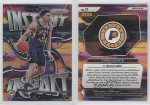 2021-22 Panini Prizm Instant Impact Silver Prizm Chris Duarte #17 Rookie RC