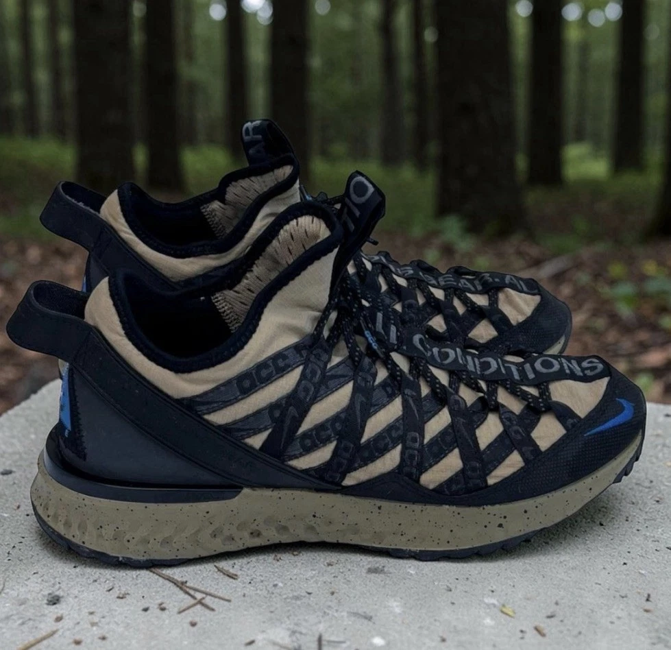 Nike ACG Tan React Terra Gobe Trail Lace Up Hiking Sneaker