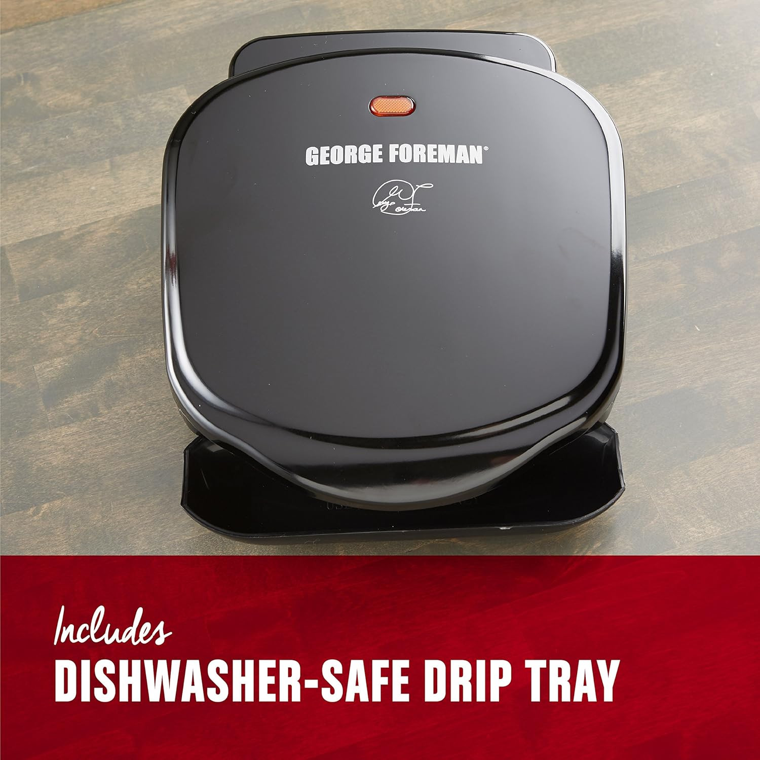 2-Serving Classic Plate Electric Indoor Grill and Panini Press, Black, Small Com