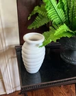 Vintage Haeger Floral White Beehive Vase – Macomb IL Pottery USA MCM