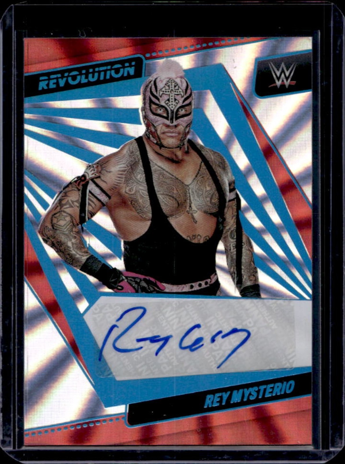 2022 Panini Revolution WWE Rey Mysterio Auto Autograph Sunburst #/99