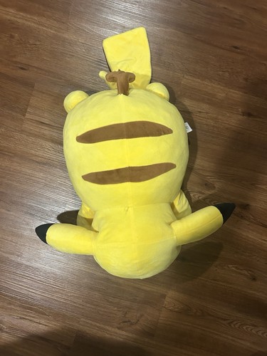 Pokemon Sleeping Pikachu Soft Jumbo Large Plush Pillow Buddy JAZWARES *2022* - Picture 3 of 14
