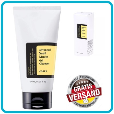 Orginal COSRX Advanced Snail Mucin Power Facial Gel, Cleanser 150 ml