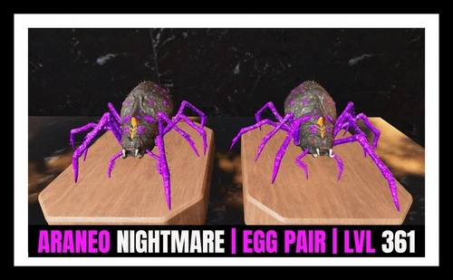 ARK Survival Ascended PvE Araneo Nightmare top SPIDER egg Pair PC/XBOX/PS5 ASA