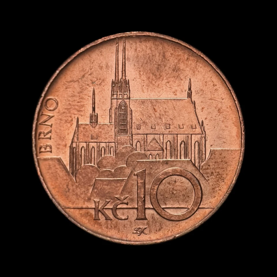 CZECH REPUBLIC. 2016, 10 Korun - Cathedral Saints Peter Paul Petrov Hill Brno 1 - Image 3 of 3