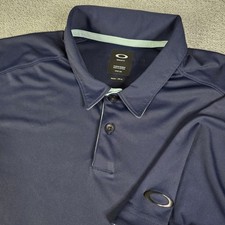 Oakley Men  s Performance Polo Shirt Large Athletic Golf Blue Stretch