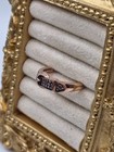 Champagne & White Diamond Buckle Ring in RG Vermeil Over Sterling, 0.25 ctw Sz 8 — photo 5