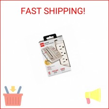 RCA PSWTS6F Wall Tap Surge Protector with 6 Swivel Outlets,White