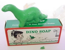 RARE 1960s SINCLAIR GASOLINE DEALER 5" DINO SOAP PREMIUM UNUSED! BOXED!