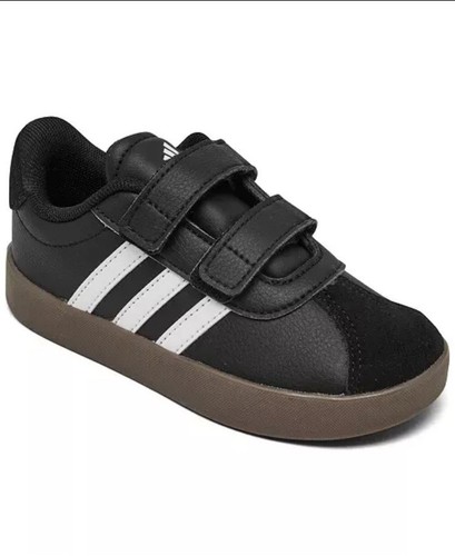 Toddler adidas VL Court 3.0 Fastening Strap Casual Sneaker NIB Size Us 9 Kids - Picture 2 of 15