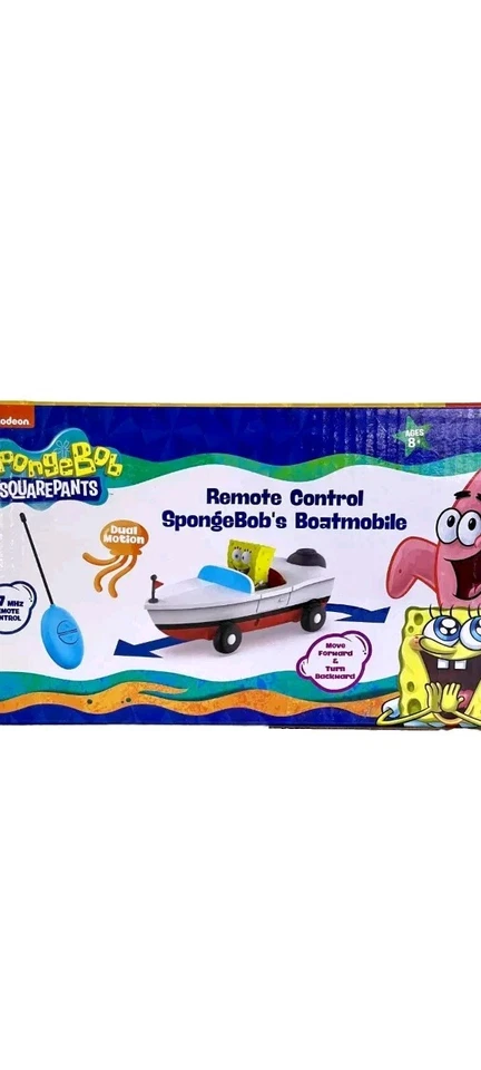 New SpongeBob’s Boatmobile Remote Control Collectible Toy Squarepants Boat - Image 2 of 4