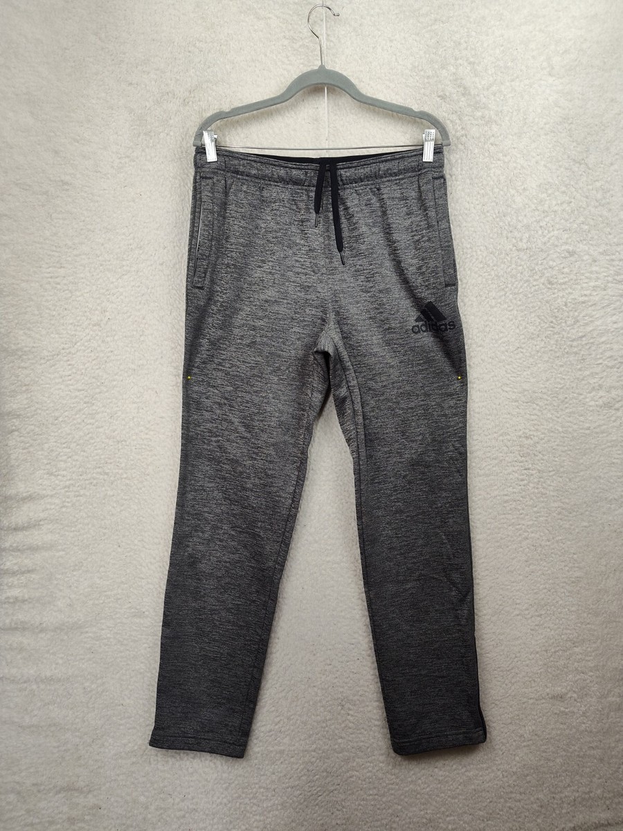 Adidas Climawarm Men Pants Medium Gray 100% Polyester Adidas Climawarm Men Pants Medium Gray 100% Polyester