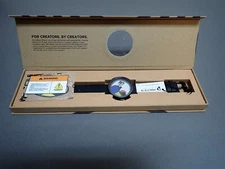 NEW Projects Watches PJT-7811 Miro Masaic 40mm Black Leather Strap Watch