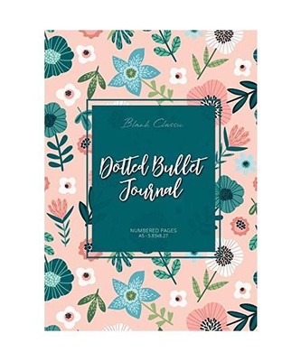 Dotted Bullet Journal: Medium A5 - 5.83X8.27 (Spring Flowers), Blank Classic