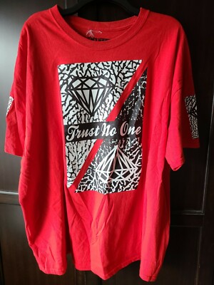 Entitee Brand, Men's Red T-Shirt, Trust No One, T-shirt Tee XXL, Great Condition