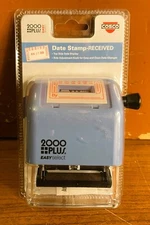 COSCO 2000 PLUS DATE STAMP RECEIVED SELF-INKING Use until August 2028 NIP