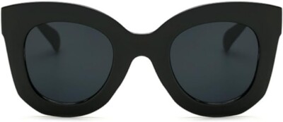** PORADAY ** THICK FRAME WOMENS SUNGLASSES ' FOR ALL FACE SHAPES ' BLACK