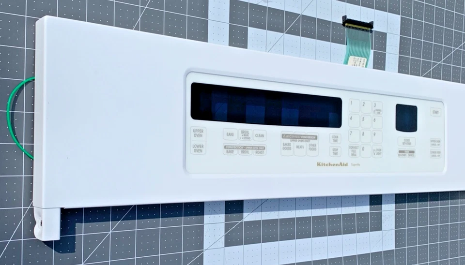 KitchenAid 27" painel de controle de forno duplo branco 8302757 8302756 **Garantia - Imagem 3 de 4