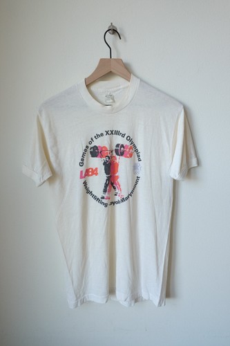 1984 Los Angeles Olympics Ringer T Weightlifting Loyola Marymount MCA/FMI LA 80s