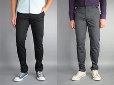 Neo Blue Men's Premium Chino Pants black and chracoal.