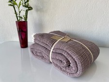 Muslin Bedspread Muslin Blanket 100 Cotton Bed Cover Coverlet Breathable Damson